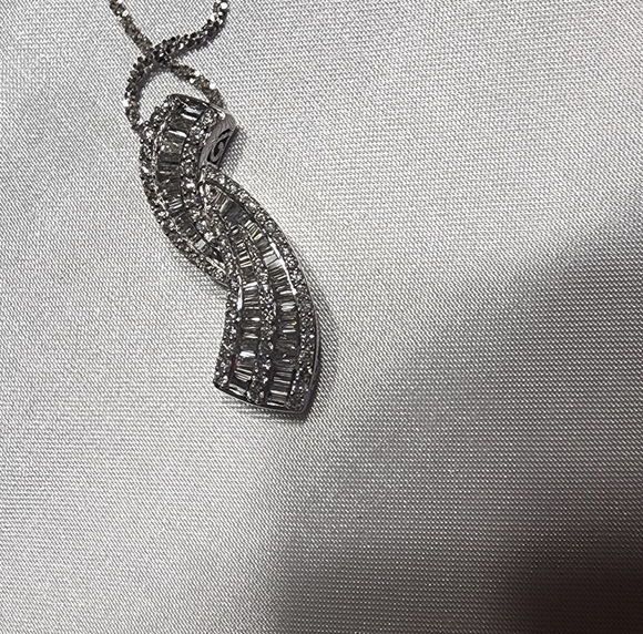 14K White Gold .98CTTW Diamond Baguette - Picture 10 of 14